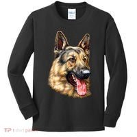 German Shepherd Face Kids Long Sleeve Shirt thumb 0