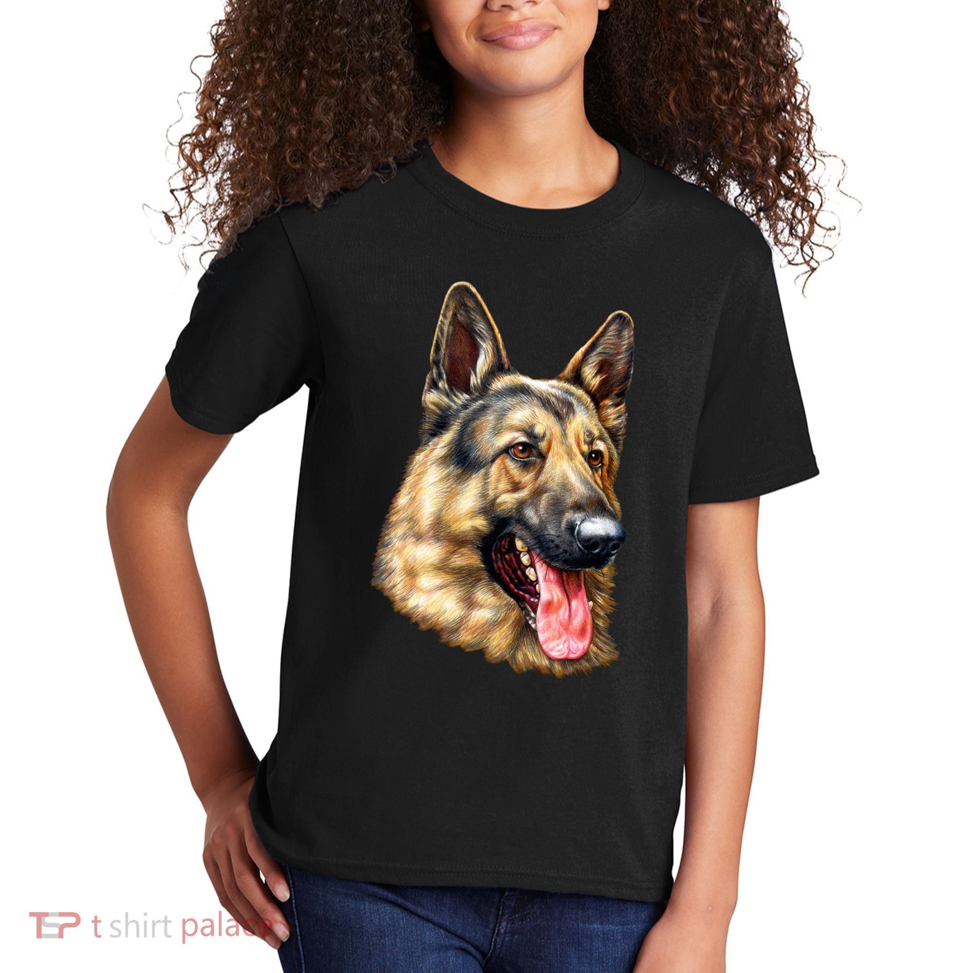 German Shepherd Face Kids T-Shirt