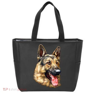 German Shepherd Face Tote Bag