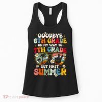 Goodbye 6th Grade Graduation To 7th Grade Hello Summer Women's Tank Top thumb 0