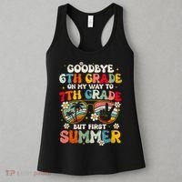 Goodbye 6th Grade Graduation To 7th Grade Hello Summer Women's Tank Top thumb 3