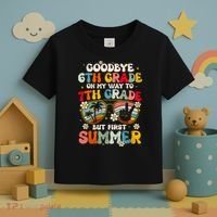 Goodbye 6th Grade Graduation To 7th Grade Hello Summer Toddler T-Shirt thumb 3