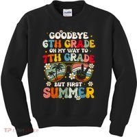 Goodbye 6th Grade Graduation To 7th Grade Hello Summer Kids Sweatshirt thumb 0