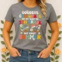 Goodbye 6th Grade Graduation To 7th Grade Hello Summer Women's T-Shirt thumb 2