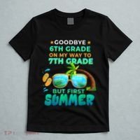 Goodbye 6th Grade Graduation To 7th Grade Hello Summer T-Shirt thumb 5