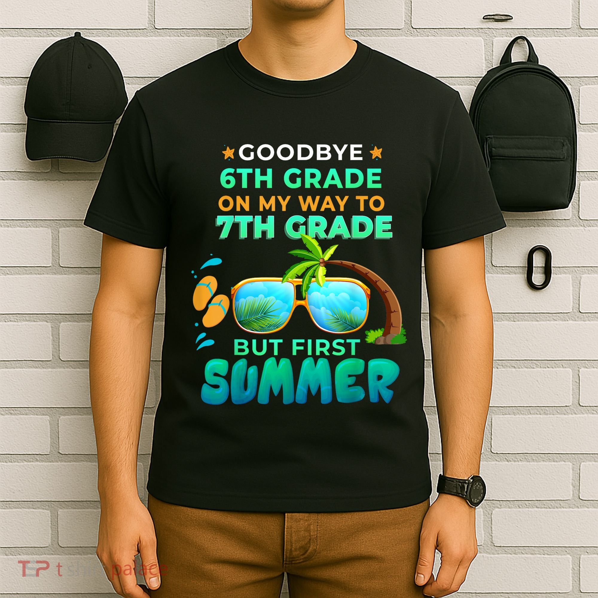 Goodbye 6th Grade Graduation To 7th Grade Hello Summer T-Shirt