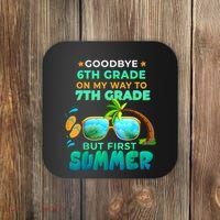 Goodbye 6th Grade Graduation To 7th Grade Hello Summer Coaster thumb 0