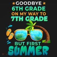 Goodbye 6th Grade Graduation To 7th Grade Hello Summer Baby Bodysuit thumb 2