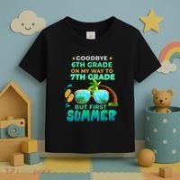 Goodbye 6th Grade Graduation To 7th Grade Hello Summer Toddler T-Shirt thumb 3