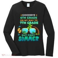 Goodbye 6th Grade Graduation To 7th Grade Hello Summer Women's Long Sleeve Shirt thumb 0
