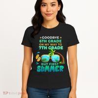 Goodbye 6th Grade Graduation To 7th Grade Hello Summer Women's T-Shirt thumb 4