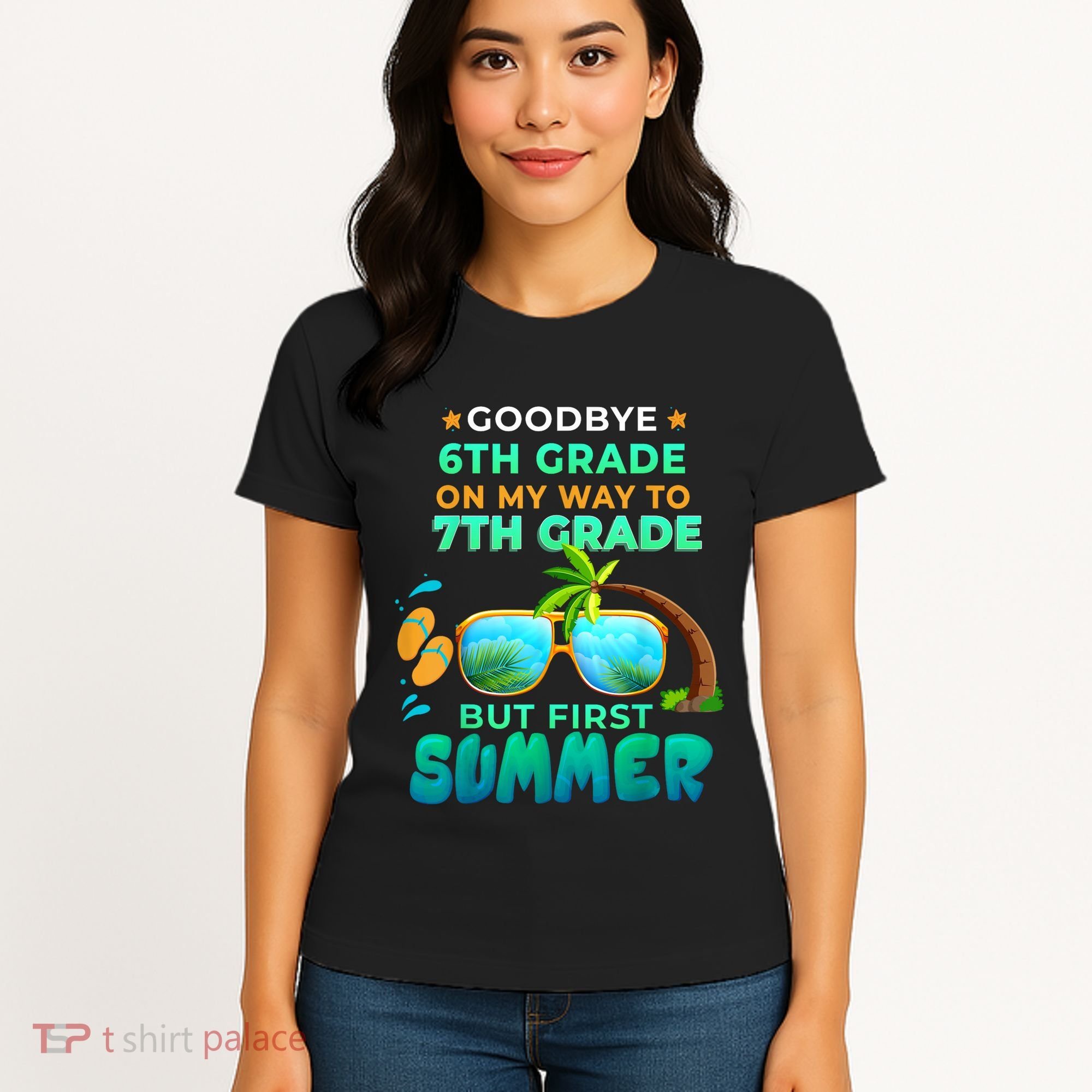 Goodbye 6th Grade Graduation To 7th Grade Hello Summer Women's T-Shirt