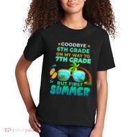 Goodbye 6th Grade Graduation To 7th Grade Hello Summer Kids T-Shirt thumb 2
