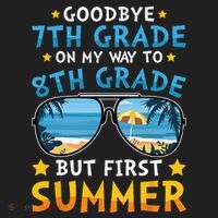 Goodbye 7th Grade Graduation To 8th Grade Hello Summer Women's Sweatshirt thumb 2