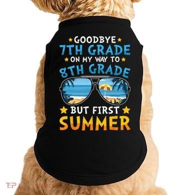 Goodbye 7th Grade Graduation To 8th Grade Hello Summer Doggie Tank