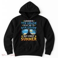 Goodbye 7th Grade Graduation To 8th Grade Hello Summer Hoodie thumb 0