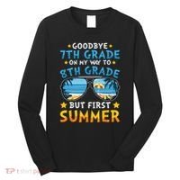 Goodbye 7th Grade Graduation To 8th Grade Hello Summer Long Sleeve Shirt thumb 0