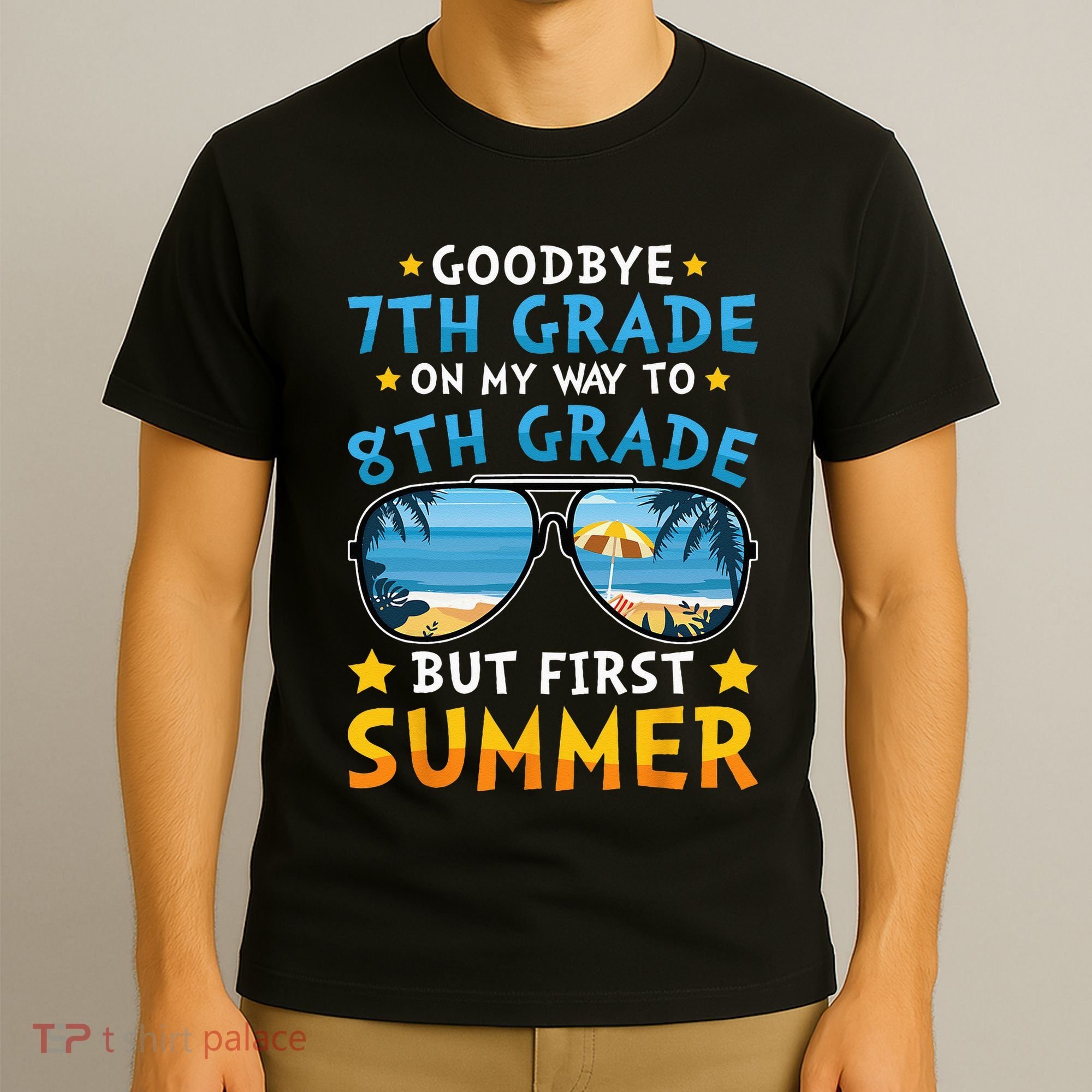 Goodbye 7th Grade Graduation To 8th Grade Hello Summer T-Shirt