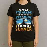Goodbye 7th Grade Graduation To 8th Grade Hello Summer T-Shirt thumb 4