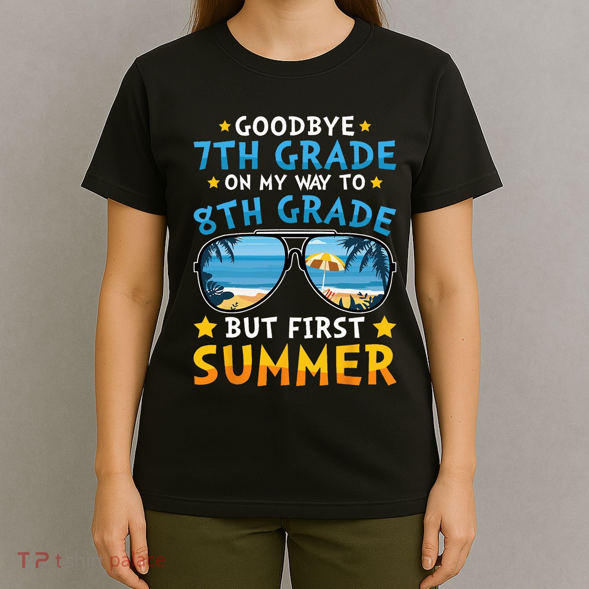Goodbye 7th Grade Graduation To 8th Grade Hello Summer T-Shirt