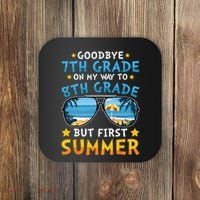 Goodbye 7th Grade Graduation To 8th Grade Hello Summer Coaster thumb 0