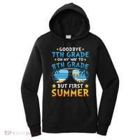 Goodbye 7th Grade Graduation To 8th Grade Hello Summer Women's Hoodie thumb 0