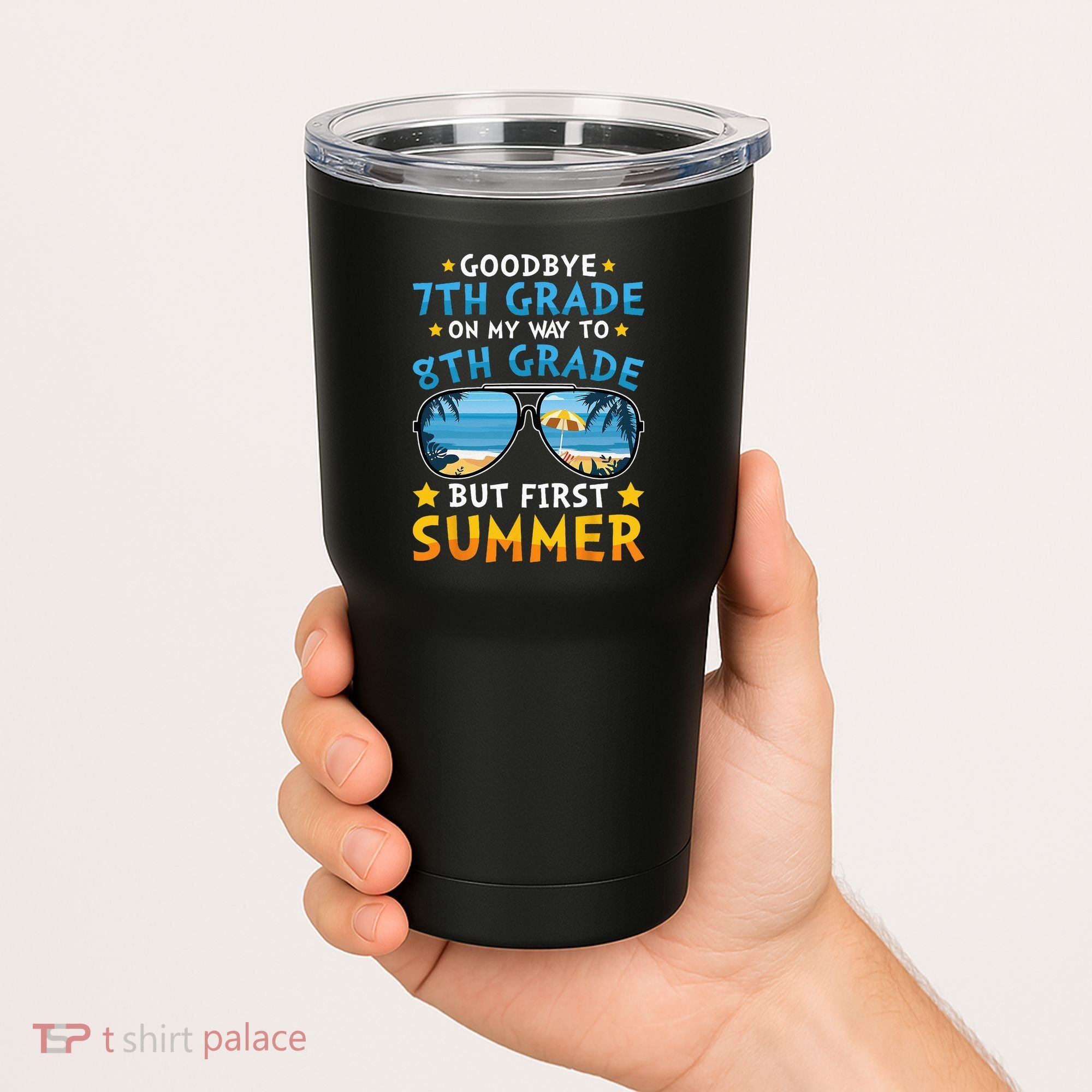 Goodbye 7th Grade Graduation To 8th Grade Hello Summer Tumbler