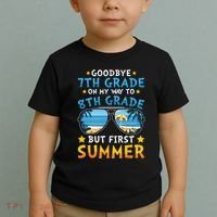 Goodbye 7th Grade Graduation To 8th Grade Hello Summer Toddler T-Shirt thumb 2