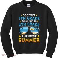 Goodbye 7th Grade Graduation To 8th Grade Hello Summer Kids Sweatshirt thumb 0