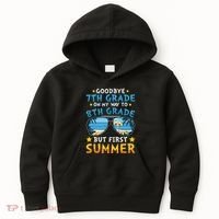 Goodbye 7th Grade Graduation To 8th Grade Hello Summer Kids Hoodie thumb 0