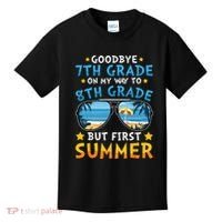 Goodbye 7th Grade Graduation To 8th Grade Hello Summer Kids T-Shirt thumb 0
