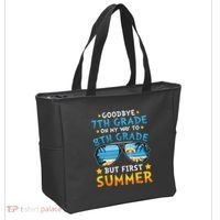 Goodbye 7th Grade Graduation To 8th Grade Hello Summer Tote Bag thumb 2