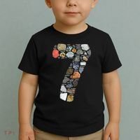 Geology 7 Years Old Rock Collecting 7th Birthday Toddler T-Shirt thumb 2