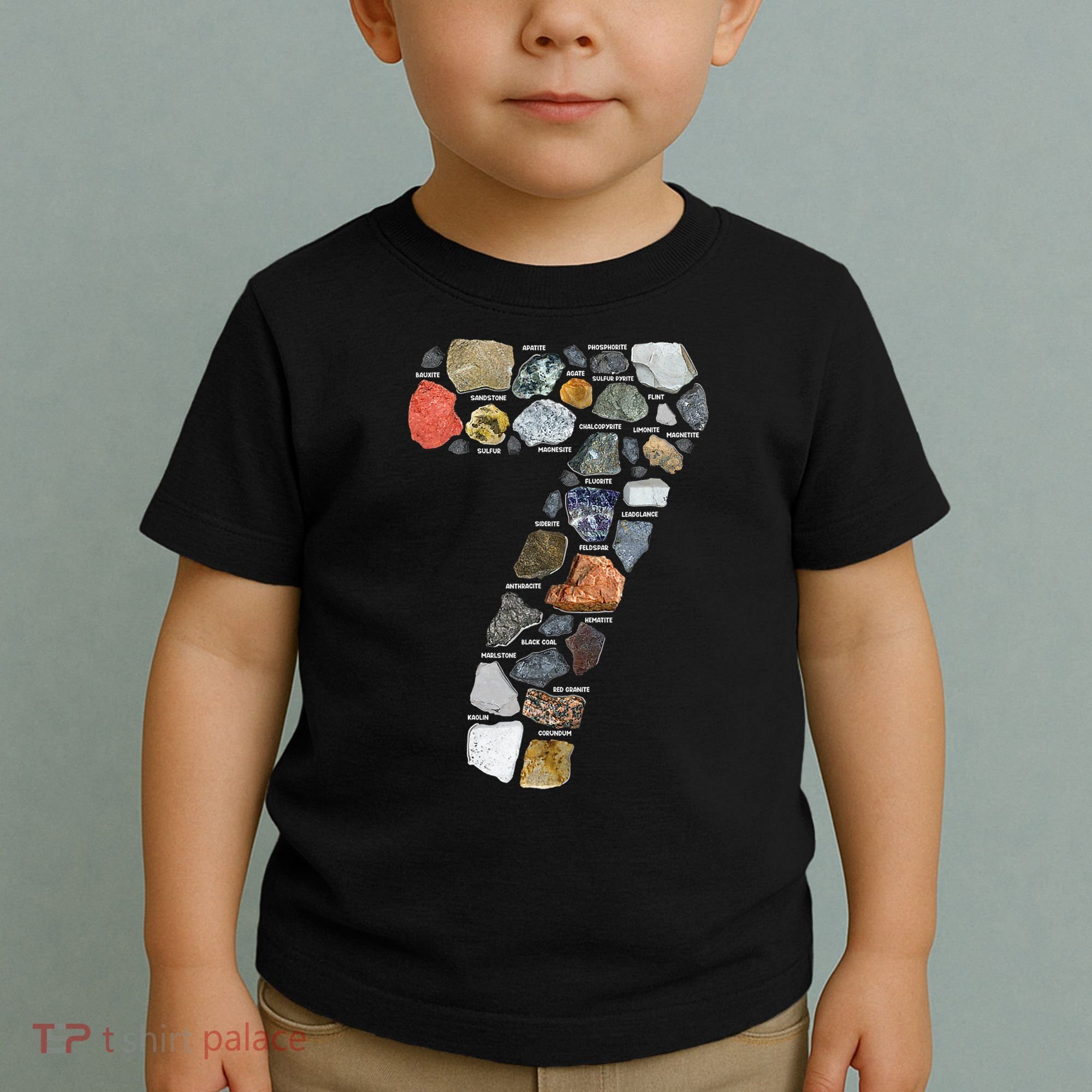 Geology 7 Years Old Rock Collecting 7th Birthday Toddler T-Shirt