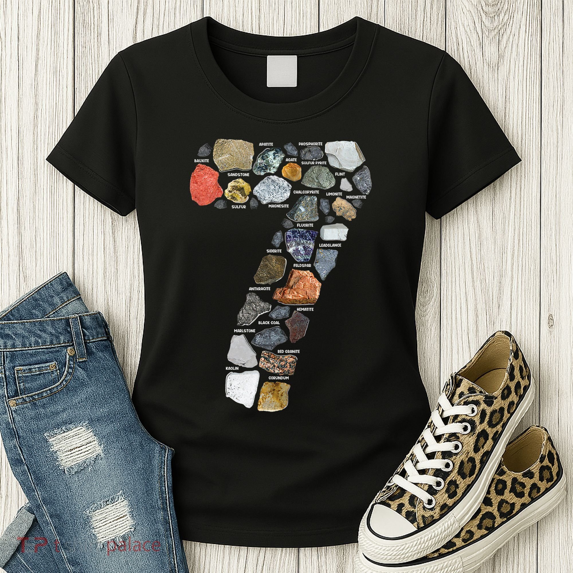 Geology 7 Years Old Rock Collecting 7th Birthday Women's T-Shirt