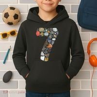 Geology 7 Years Old Rock Collecting 7th Birthday Kids Hoodie thumb 2