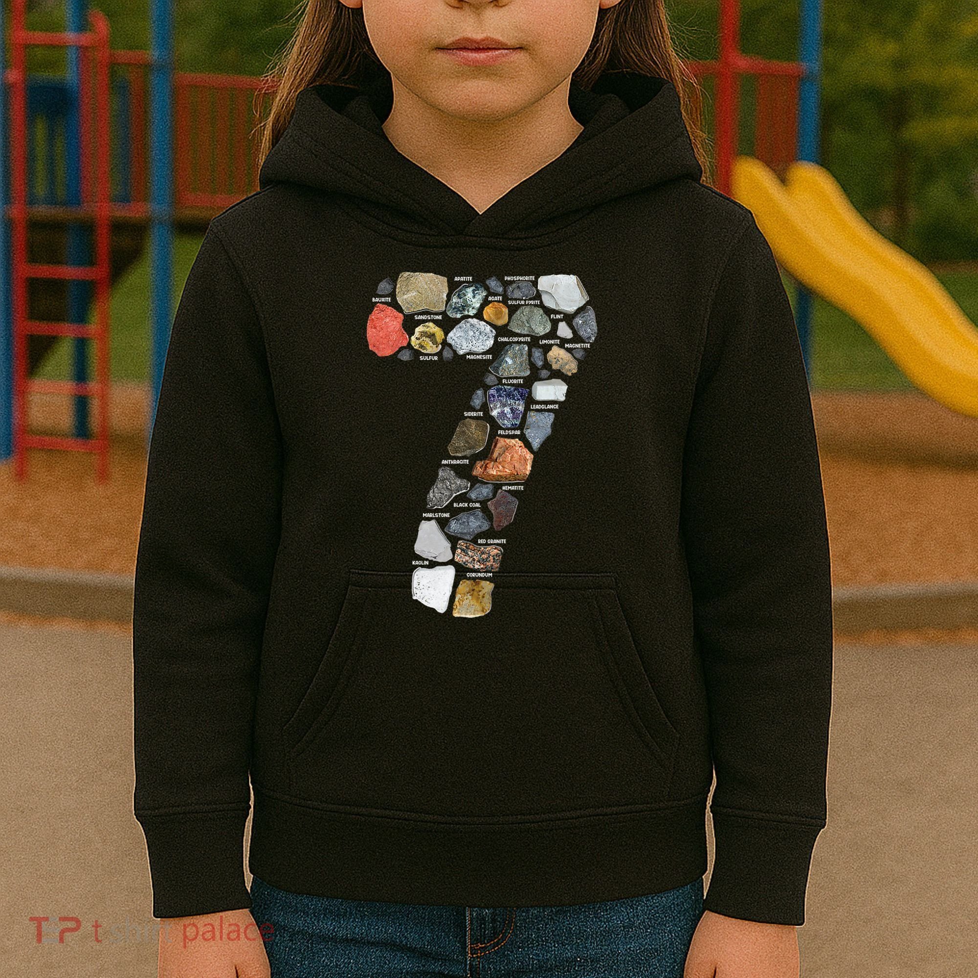 Geology 7 Years Old Rock Collecting 7th Birthday Kids Hoodie