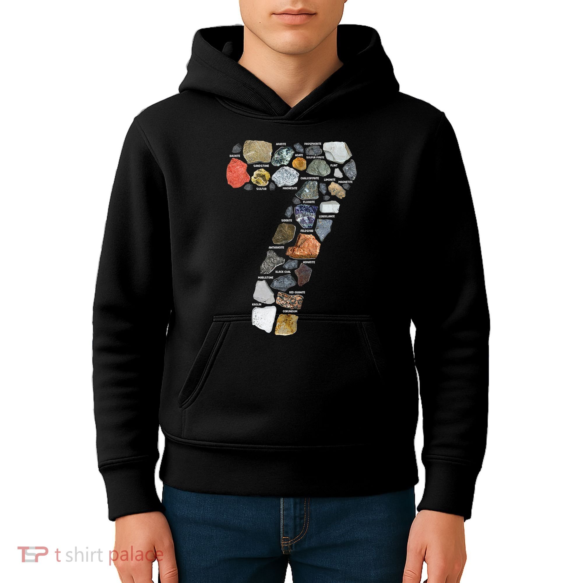 Geology 7 Years Old Rock Collecting 7th Birthday Kids Hoodie