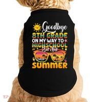 Goodbye 8th Grade Graduation To Highschool Hello Summer Gift Doggie Tank thumb 0