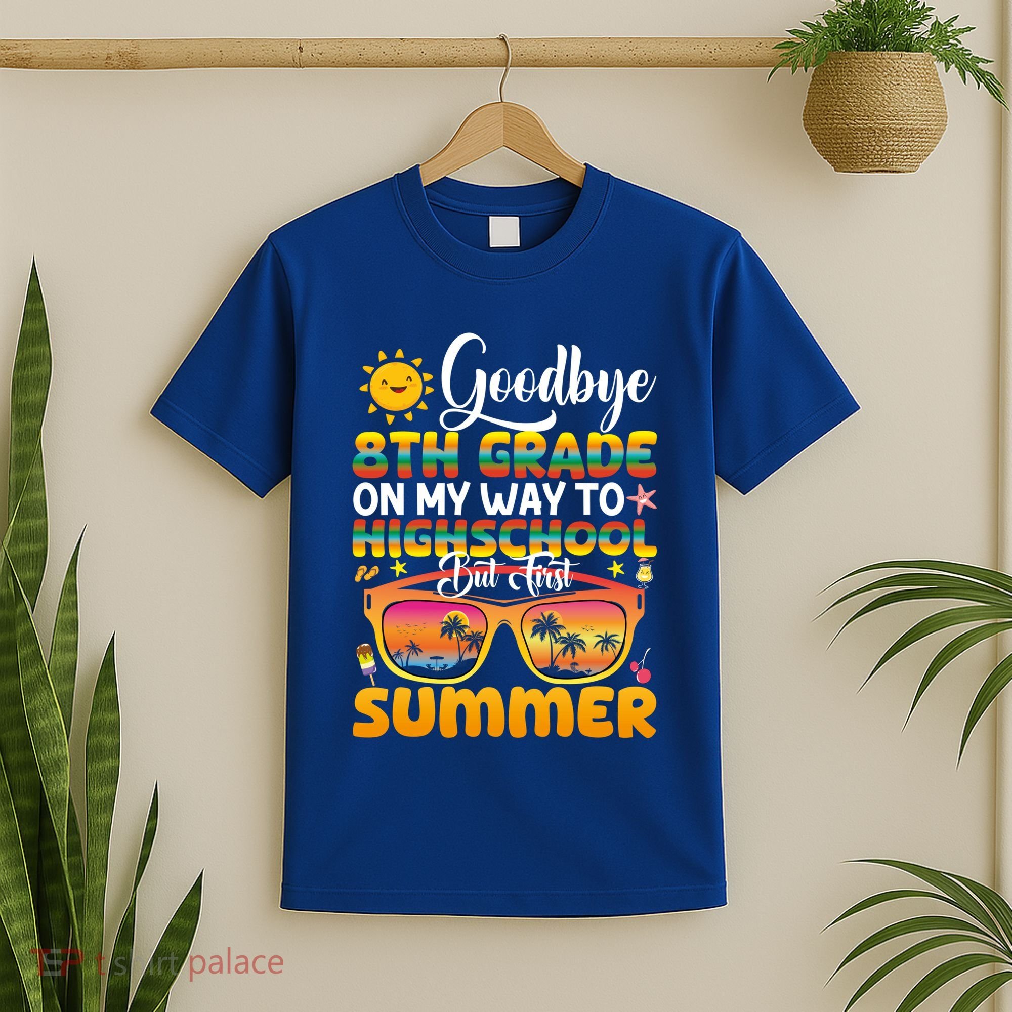Goodbye 8th Grade Graduation To Highschool Hello Summer Gift T-Shirt