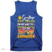 Goodbye 8th Grade Graduation To Highschool Hello Summer Gift Tank Top thumb 0
