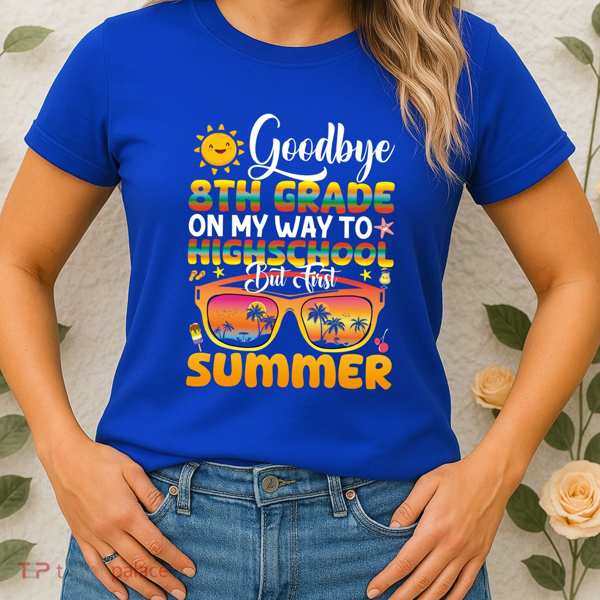 Goodbye 8th Grade Graduation To Highschool Hello Summer Gift Women's T-Shirt