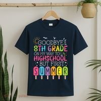 Goodbye 8th Grade Graduation To Highschool But First Summer T-Shirt thumb 2