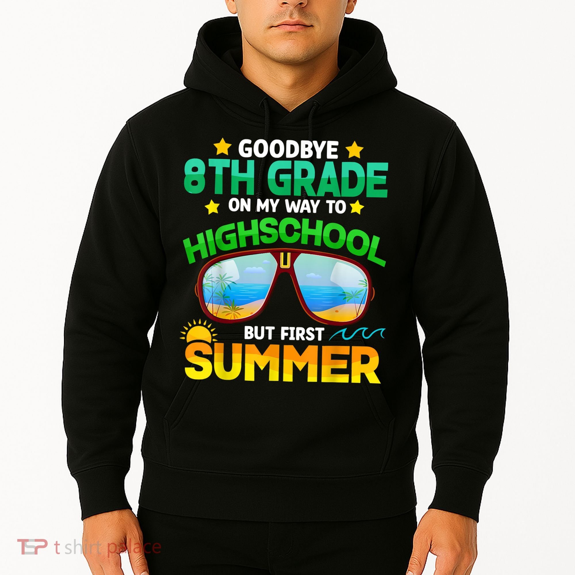Goodbye 8th Grade Graduation To Highschool Hello Summer Him Hoodie