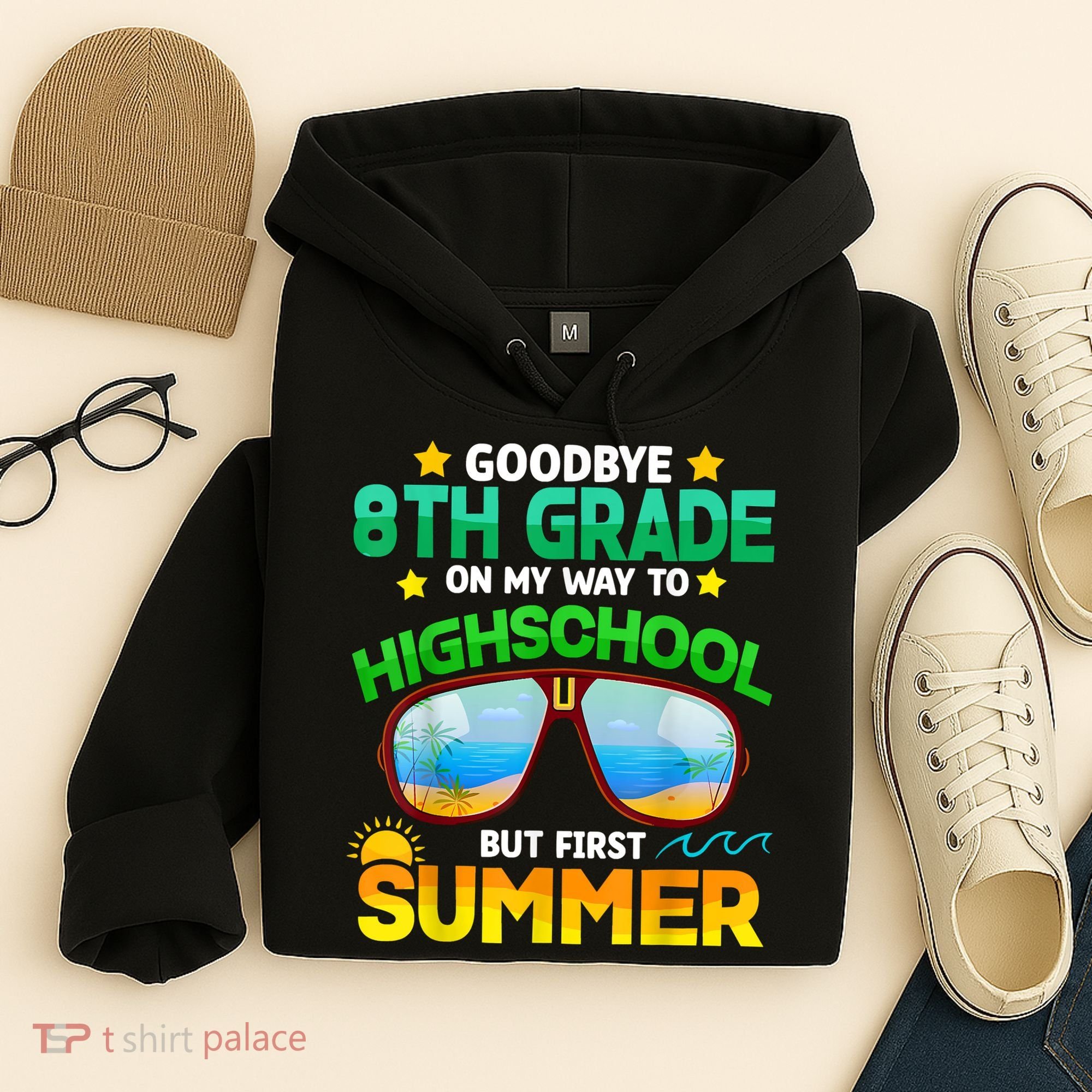 Goodbye 8th Grade Graduation To Highschool Hello Summer Him Hoodie