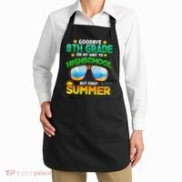 Goodbye 8th Grade Graduation To Highschool Hello Summer Him Apron thumb 2