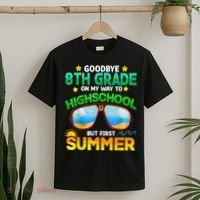 Goodbye 8th Grade Graduation To Highschool Hello Summer Him T-Shirt thumb 2