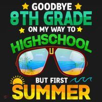 Goodbye 8th Grade Graduation To Highschool Hello Summer Him Women's Hoodie thumb 2