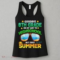 Goodbye 8th Grade Graduation To Highschool Hello Summer Him Women's Tank Top thumb 3