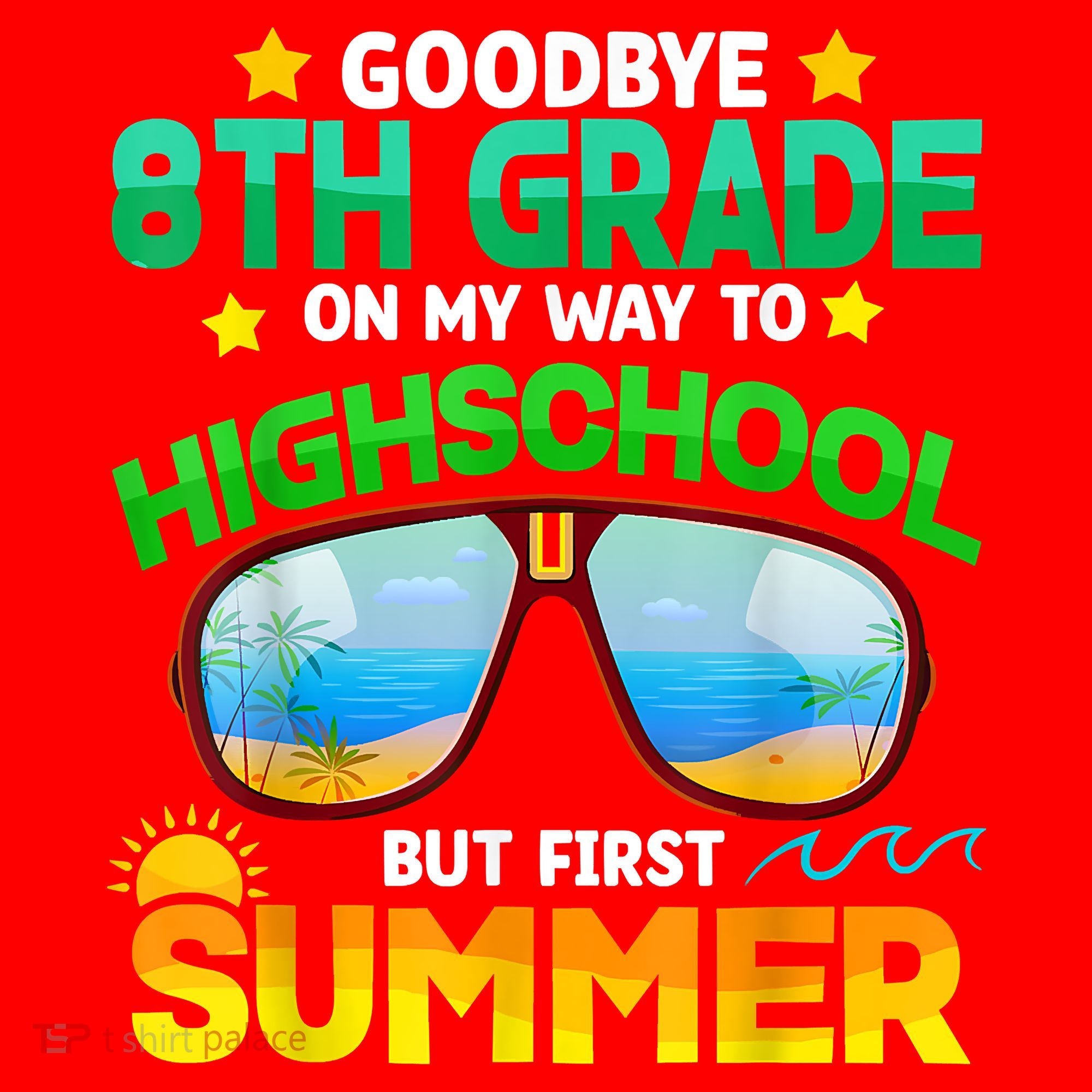 Goodbye 8th Grade Graduation To Highschool Hello Summer Him Santa Hat